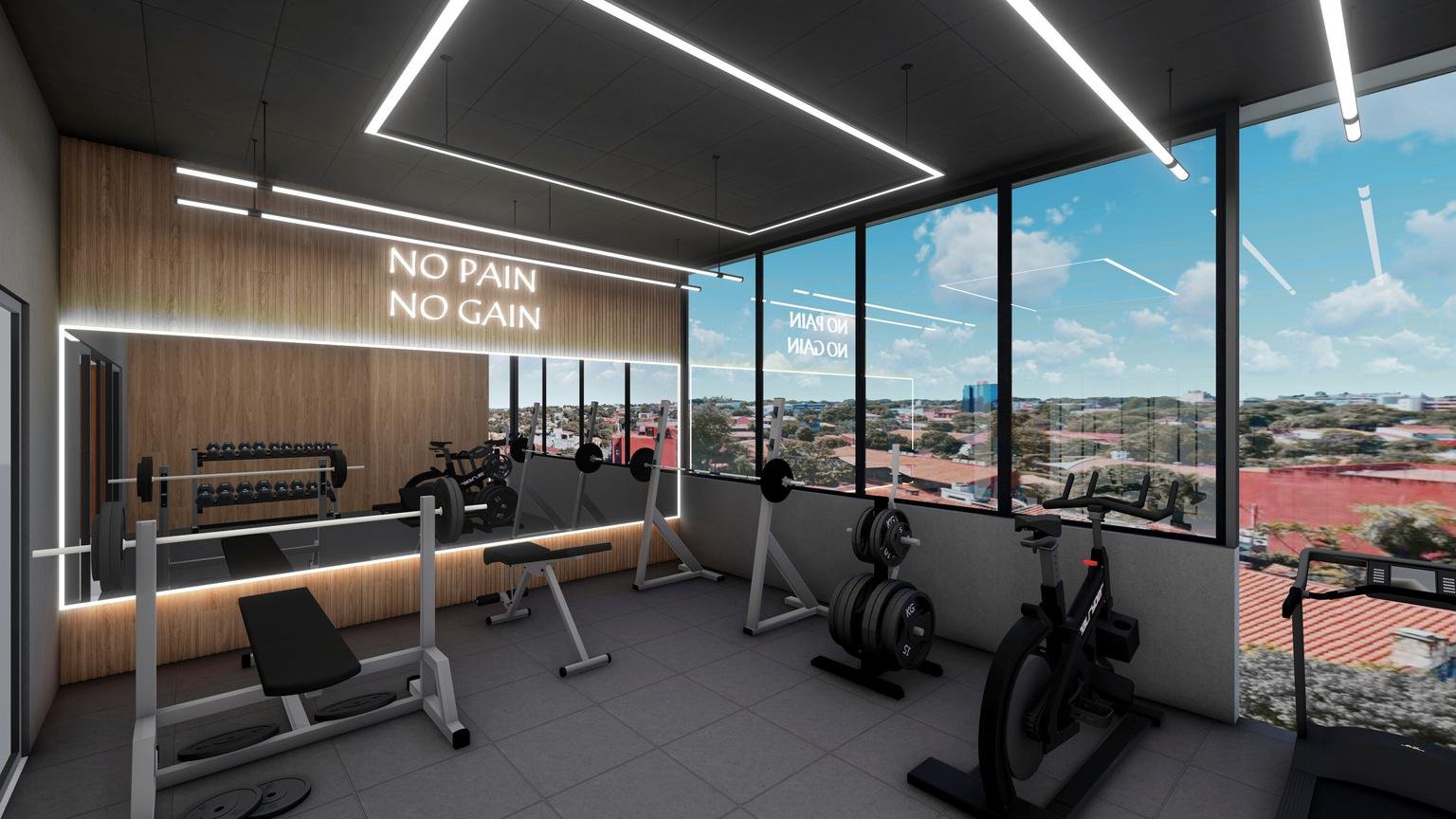 Gimnasio de Park Loft Los Árboles