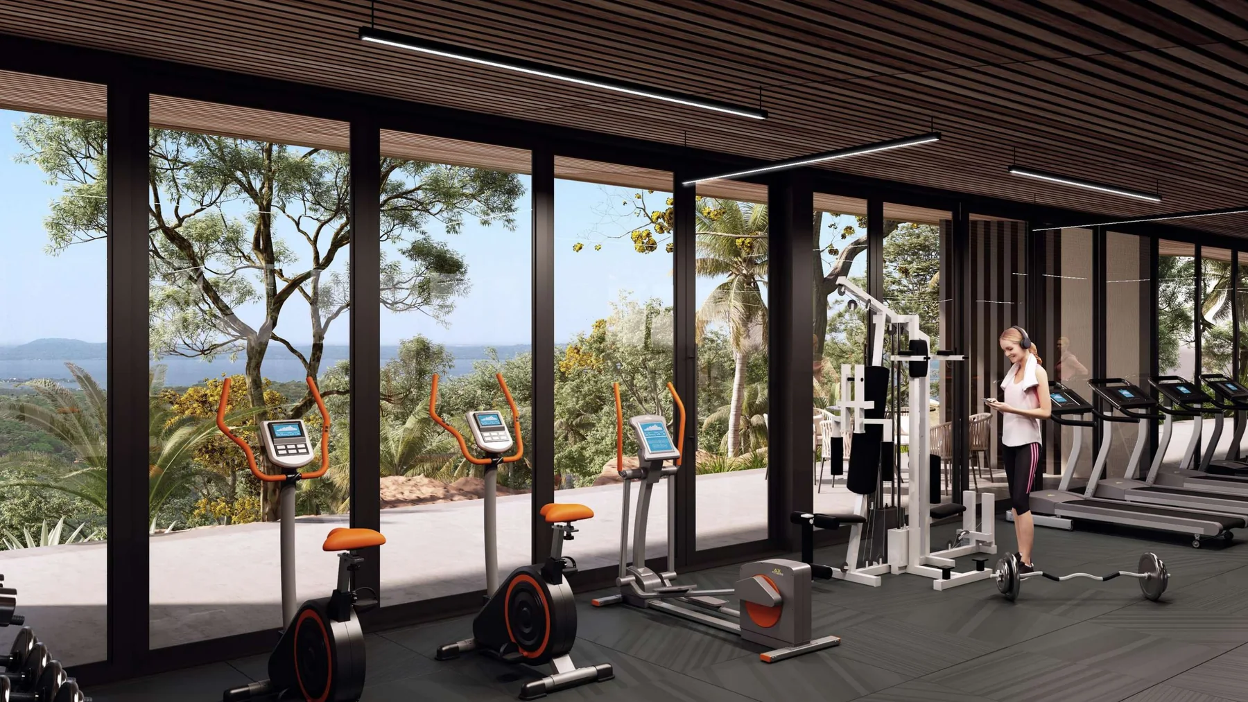 Wellness y gimnasio de Madre Selva en San Bernardino, Paraguay